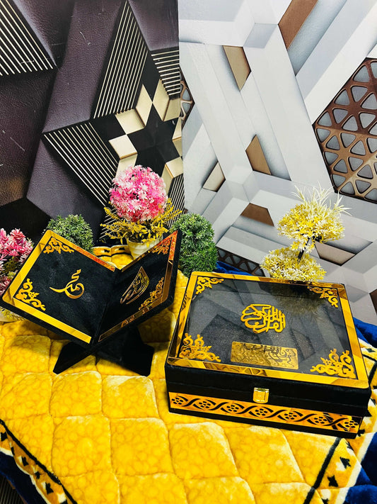 Holy Quran Wedding Gift Set-Black