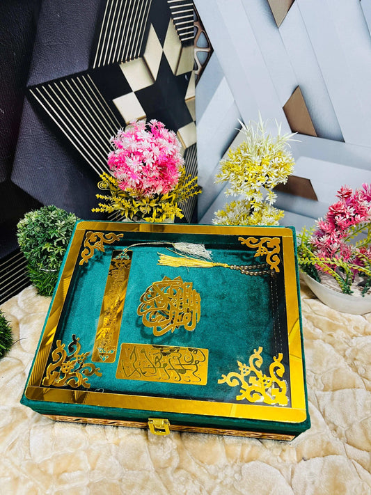 Holy Quran Wedding Gift Set-Green